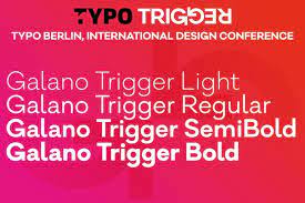 Пример шрифта Galano Trigger SemiBold
